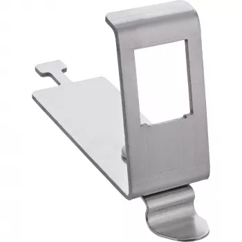 InLine 76203L Supporto modulo metallico Keystone SNAP-In, singolo, per guida DIN, con linguetta
