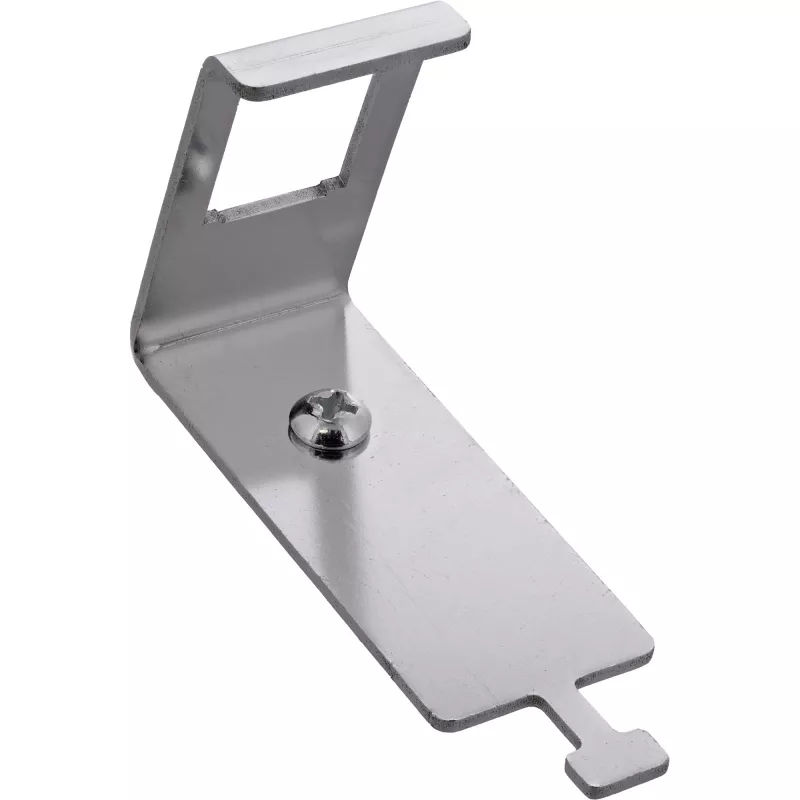 InLine 76203L Supporto modulo metallico Keystone SNAP-In, singolo, per guida DIN, con linguetta