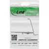 InLine 76203L Supporto modulo metallico Keystone SNAP-In, singolo, per guida DIN, con linguetta