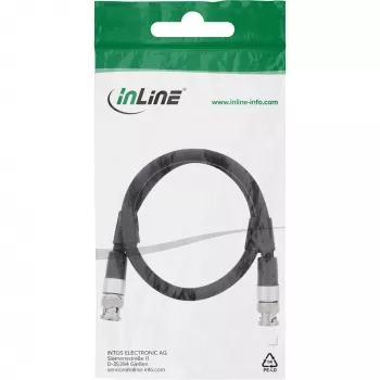 InLine Cavo video BNC, 12G-SDI, 4K60Hz, 75 Ohm, 0,5 m, 10855S