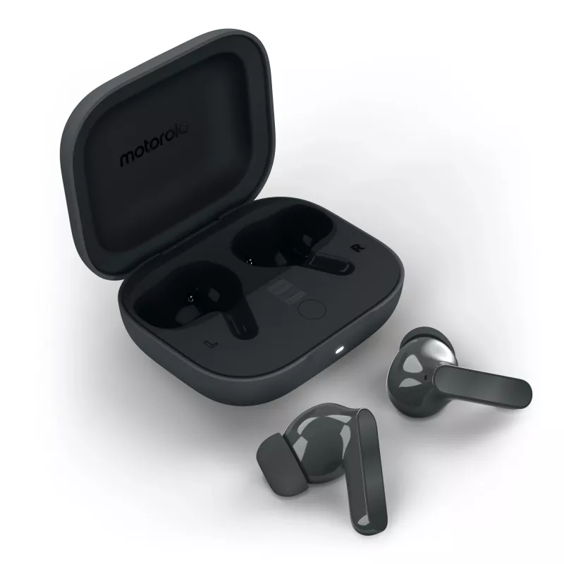 Headset MOTOROLA Moto Buds Bass TWS Bluetooth In-Ear per chiamate e musica, nero, 51 g