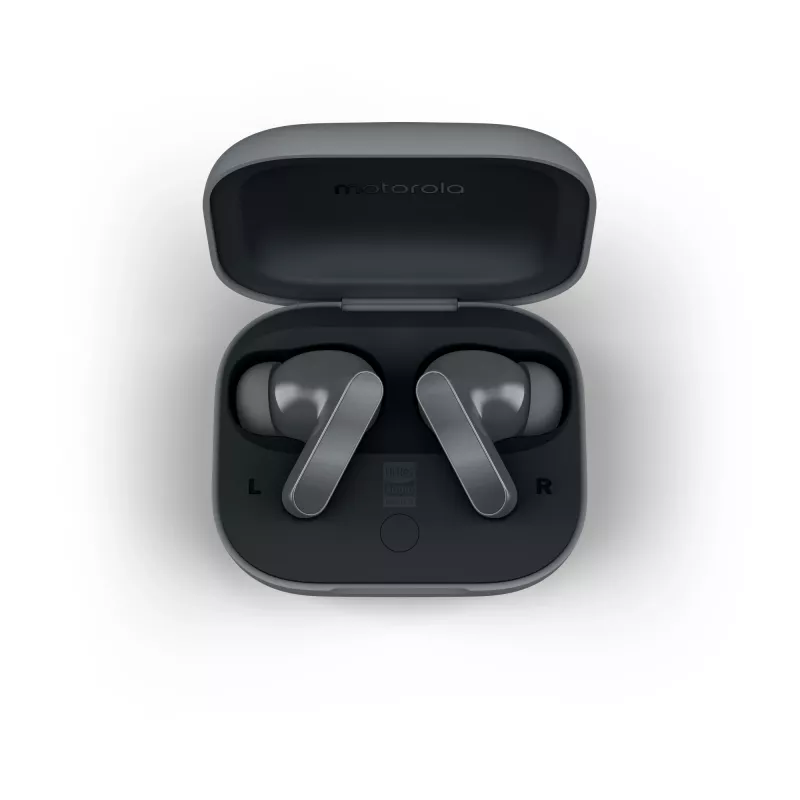 Headset MOTOROLA Moto Buds Bass TWS Bluetooth In-Ear per chiamate e musica, nero, 51 g