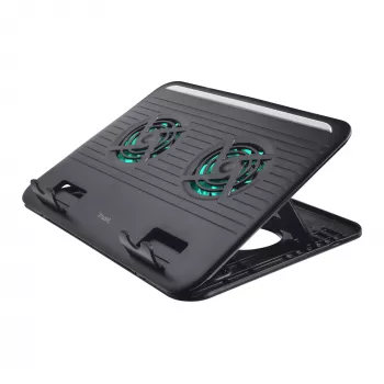 Supporto di raffreddamento Trust Cyclone nero