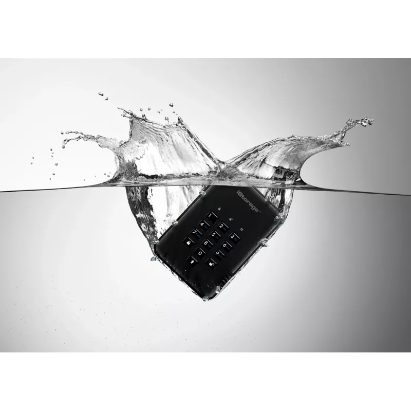 Unità a stato solido crittografata sicura iStorage diskAshur2 256-bit 1 TB USB 3.2 – nero IS-DA2-256-SSD-1TB-B
