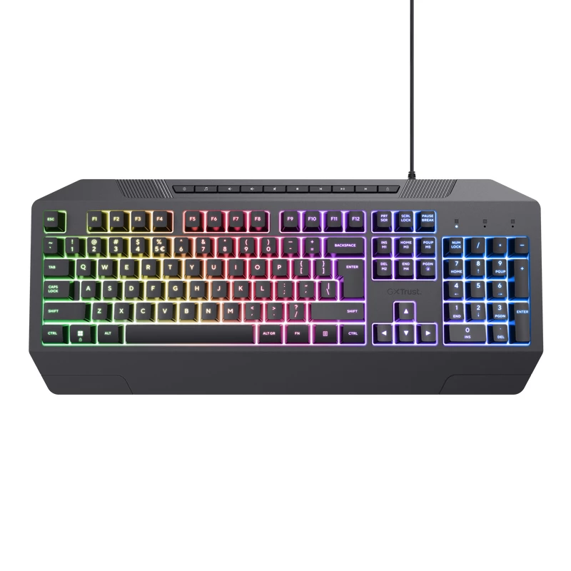 Tastiera gaming Trust GXT 836 EVOCX USB tedesca nero
