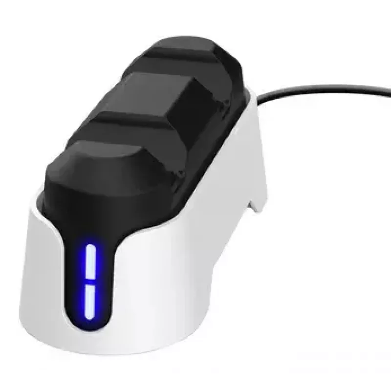 Stazione di ricarica Trust GXT 228 Dual per PlayStation 5 nero bianco