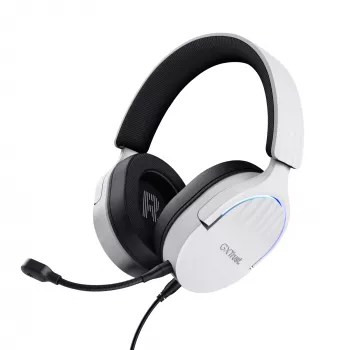 Cuffie Trust GXT 490 FAYZO, con filo, archetto, moto, USB Type-A, nero, bianco