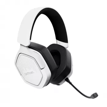 Cuffie Trust GXT 493W Carus con filo e senza fili archetto, casco gaming USB Type-C / USB Type-A Bluetooth bianco