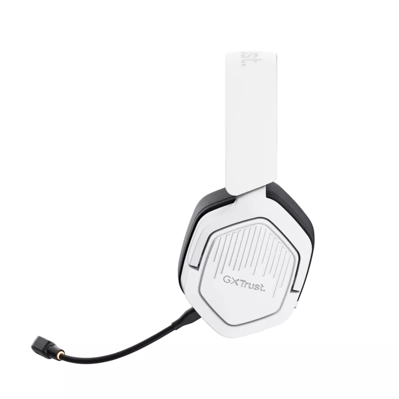 Cuffie Trust GXT 493W Carus con filo e senza fili archetto, casco gaming USB Type-C / USB Type-A Bluetooth bianco