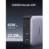 Ugreen Nexode caricabatterie rapido da scrivania 65 W, 2x USB-A + 2x USB-C (90747)