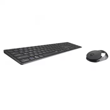 Rapoo 9850M tastiera mouse inclusi home RF Wireless Bluetooth QWERTZ tedesca grigio