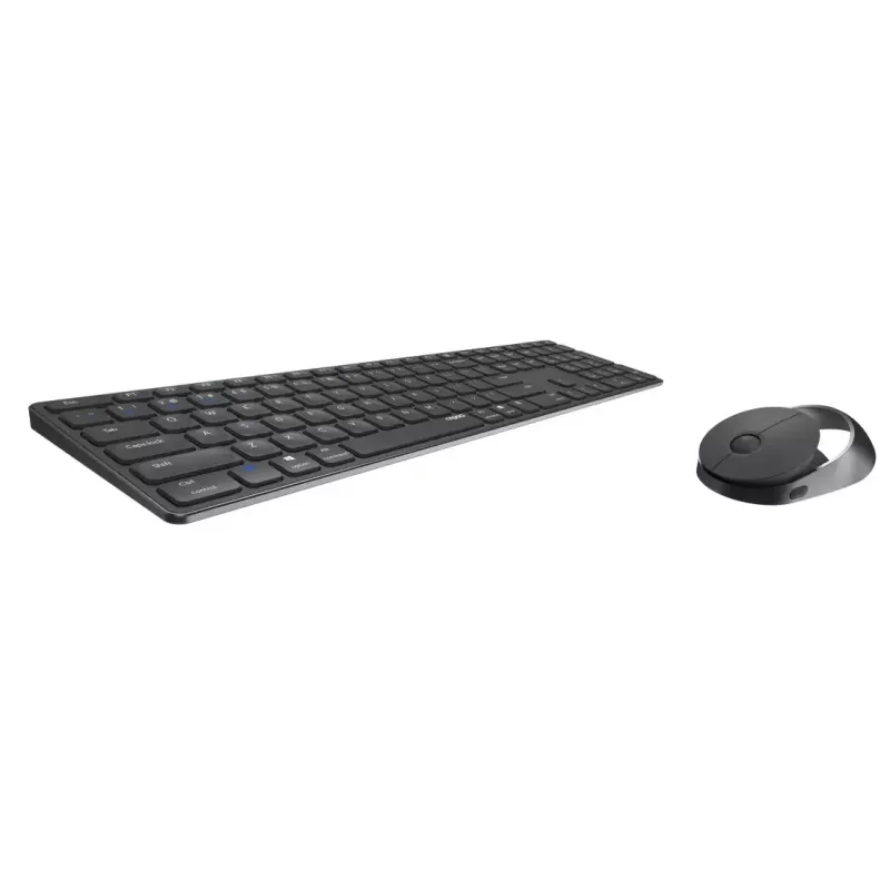 Rapoo 9850M tastiera mouse inclusi home RF Wireless Bluetooth QWERTZ tedesca grigio
