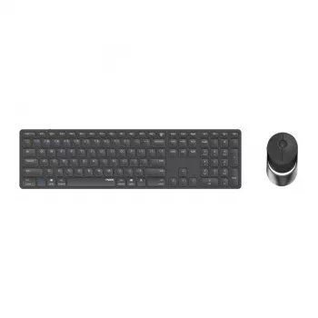 Rapoo 9850M tastiera mouse inclusi home RF Wireless Bluetooth QWERTZ tedesca grigio