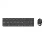 Rapoo 9850M tastiera mouse inclusi home RF Wireless Bluetooth QWERTZ tedesca grigio