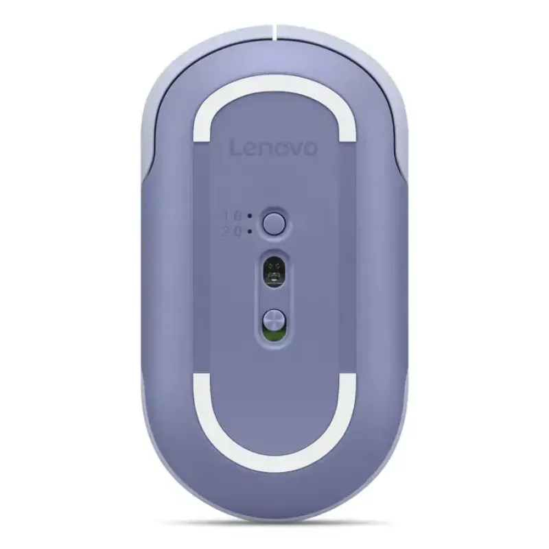 Mouse da ufficio Bluetooth senza fili Lenovo 350 — ambidestro, ottico 2400 DPI, 6 tasti, blu