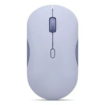 Mouse da ufficio Bluetooth senza fili Lenovo 350 — ambidestro, ottico 2400 DPI, 6 tasti, blu