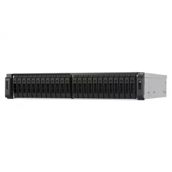 QNAP TS-H3077AFU-R7-64G NAS/server di archiviazione rack (2U) AMD Ryzen™ 5 64 GB DDR5 0 TB QuTS hero Black, metallizzato