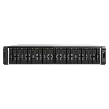 QNAP TS-H3077AFU-R7-64G NAS/server di archiviazione rack (2U) AMD Ryzen™ 5 64 GB DDR5 0 TB QuTS hero Black, metallizzato