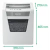 Leitz IQ Office distruggidocumenti Security P5, microtaglio, 22,3 cm, 2 x 15 mm, 23 l, 250 fogli, 55 dB