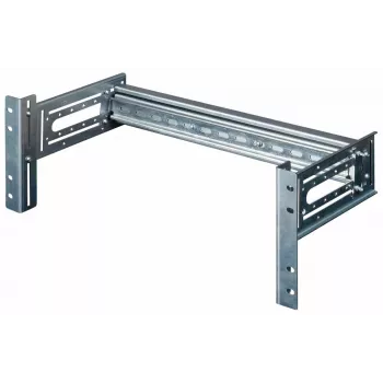 Equip EZR-DIN-4 modulo per guida DIN da 19 pollici 2U, RAL 7035