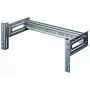 Equip EZR-DIN-4 modulo per guida DIN da 19 pollici 2U, RAL 7035