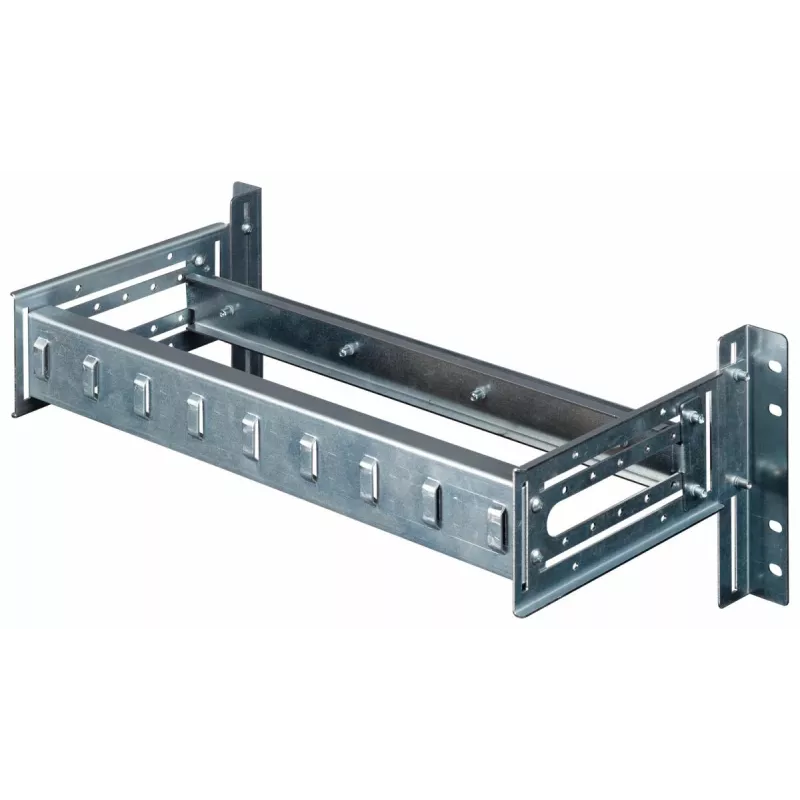 Equip EZR-DIN-4 modulo per guida DIN da 19 pollici 2U, RAL 7035