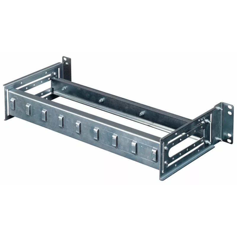 Equip EZR-DIN-4 modulo per guida DIN da 19 pollici 2U, RAL 7035
