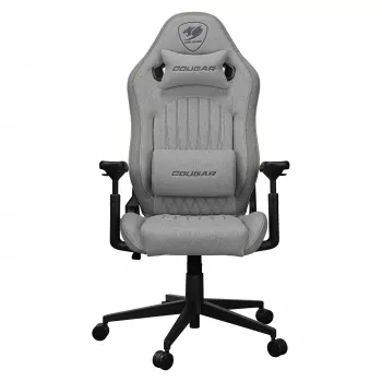 Sedia da gaming universale Cougar CGR-EPF-ROA — grigio/nero, peso max 120 kg, dimensioni 710×670×1250 mm
