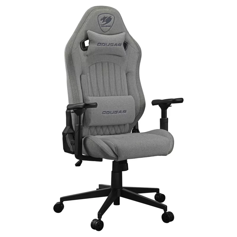 Sedia da gaming universale Cougar CGR-EPF-ROA — grigio/nero, peso max 120 kg, dimensioni 710×670×1250 mm