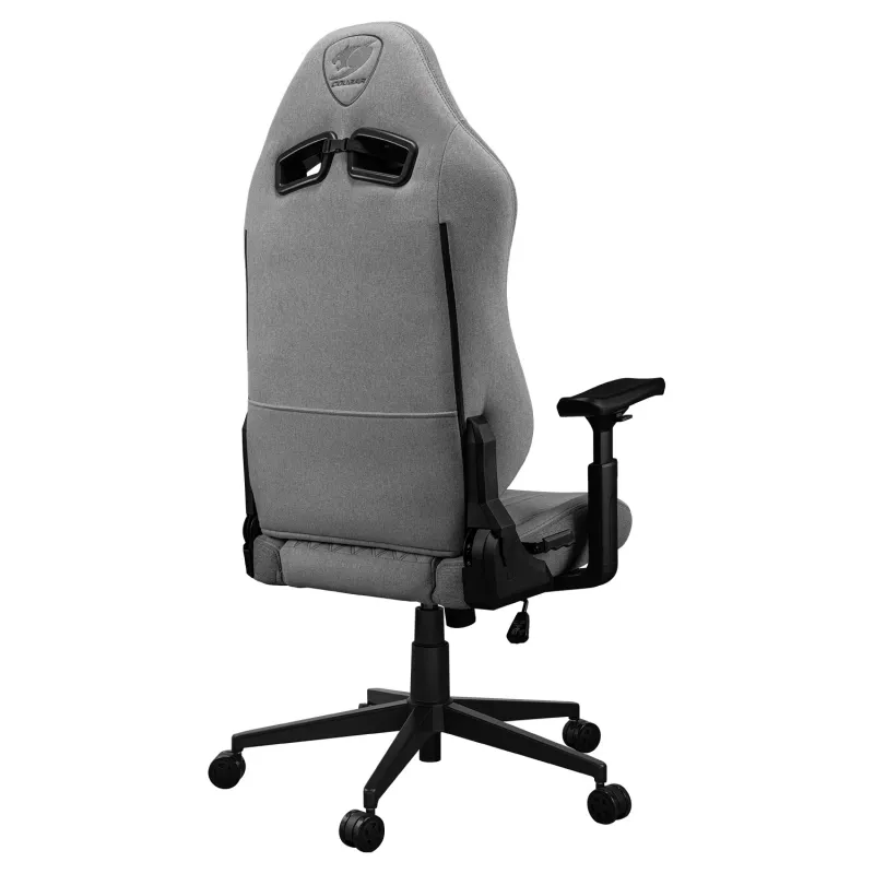 Sedia da gaming universale Cougar CGR-EPF-ROA — grigio/nero, peso max 120 kg, dimensioni 710×670×1250 mm