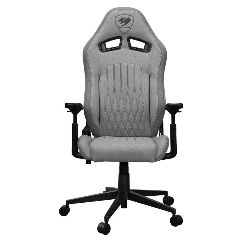 Sedia da gaming universale Cougar CGR-EPF-ROA — grigio/nero, peso max 120 kg, dimensioni 710×670×1250 mm