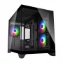 Case PC mini tower Cougar FV150 ARGB — nero, supporta 2x120/140 mm ventole laterali, 1x120 mm posteriore, HDD 2,5 pollici/3,5 pollici, 285×435×365 mm