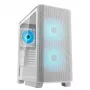 COUGAR Case PC midi tower Airface FLO ARGB bianco — 2x180mm frontali, 1x120mm posteriori, supporta HDD 2,5 pollici/3,5 pollici, 240×480×509 mm