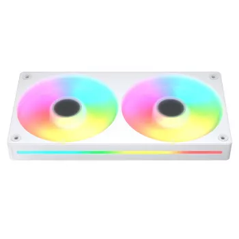 COUGAR Unity240-FB ventola anteriore ARGB PWM 120 mm (telaio singolo, 700–2500 giri/min, FDB, 5,4 mmH2O, bianco)