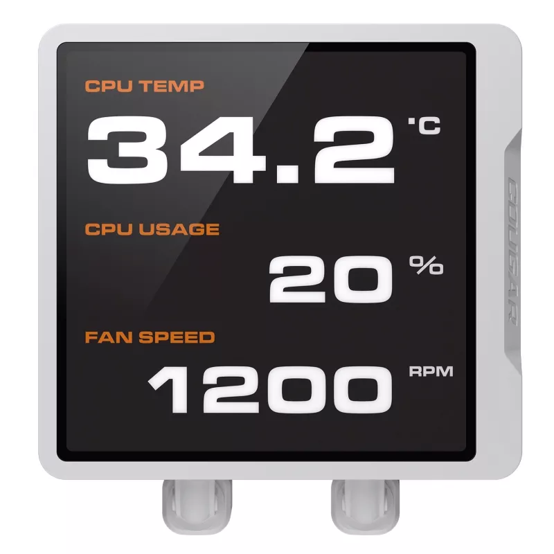 Dissipatore a liquido per CPU all-in-one Cougar Poseidon Vistek Pro 360 – ventole 120 mm, ARGB, bianco