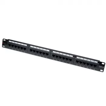 Techly Patch Panel UTP 24 porte RJ45 Cat.6 I-PP 24-RU-C6T, IEEE 802.3, IEEE 802.3ab, IEEE 802.3u, 10/100/1000Base-T(X), Fast Ethernet, Gigabit Ethernet, 1000 Mbit/s, RJ-45, oro