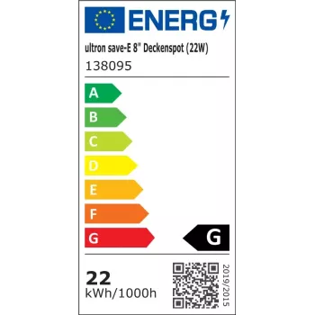 Lampada a risparmio energetico Ultron 138095 22 W 4000 K