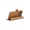 Custodia portafoglio dbramante1928 iPhone 14 Pro Max tan 3 scomparti per carte