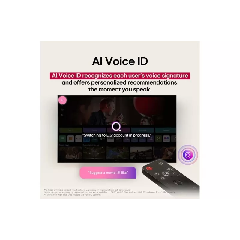 TV LG UHD AI 65UA75003LA 165,1 cm (65 inch) 4K Ultra HD Smart TV Wi-Fi nero