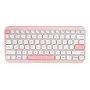 Tastiera Bluetooth ASUS Marshmallow KW100 75% — QWERTZ tedesco, switch a forbice, rosa