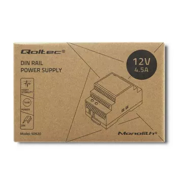 Alimentatore per guida DIN QOLTEC 50920, monofase, per impianti industriali