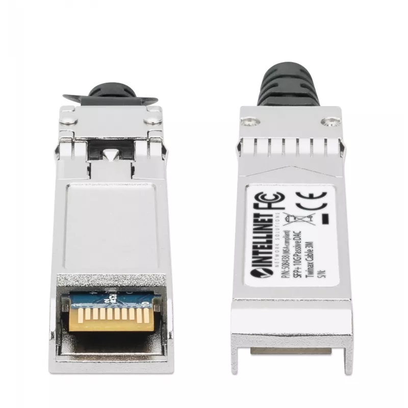 Intellinet cavo twinax in rame direct-attach passivo SFP+ 10G 3m 30AWG compatibile MSA SFP-H10GB-CU3M