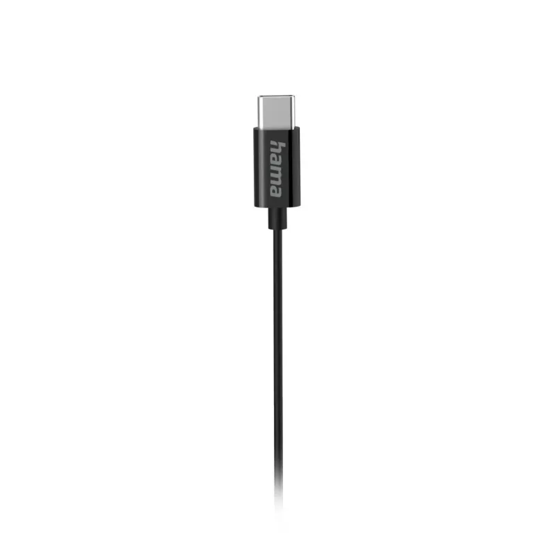 Hama Curly headset con filo in-ear chiamate/musica USB Type-C nero