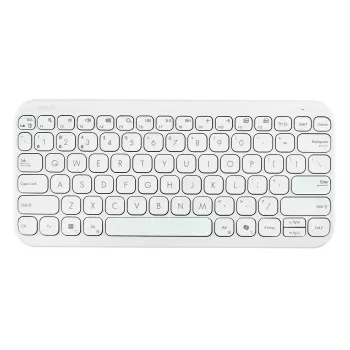 Tastiera Bluetooth senza fili ASUS KW100 Marshmallow – layout 75%, QWERTZ, switch a forbice, bianco