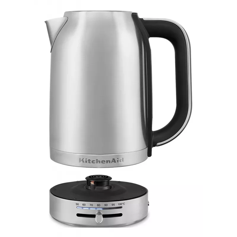 KitchenAid 5KEK1701ESX bollitore 1,7 l 2400 W nero, acciaio inox