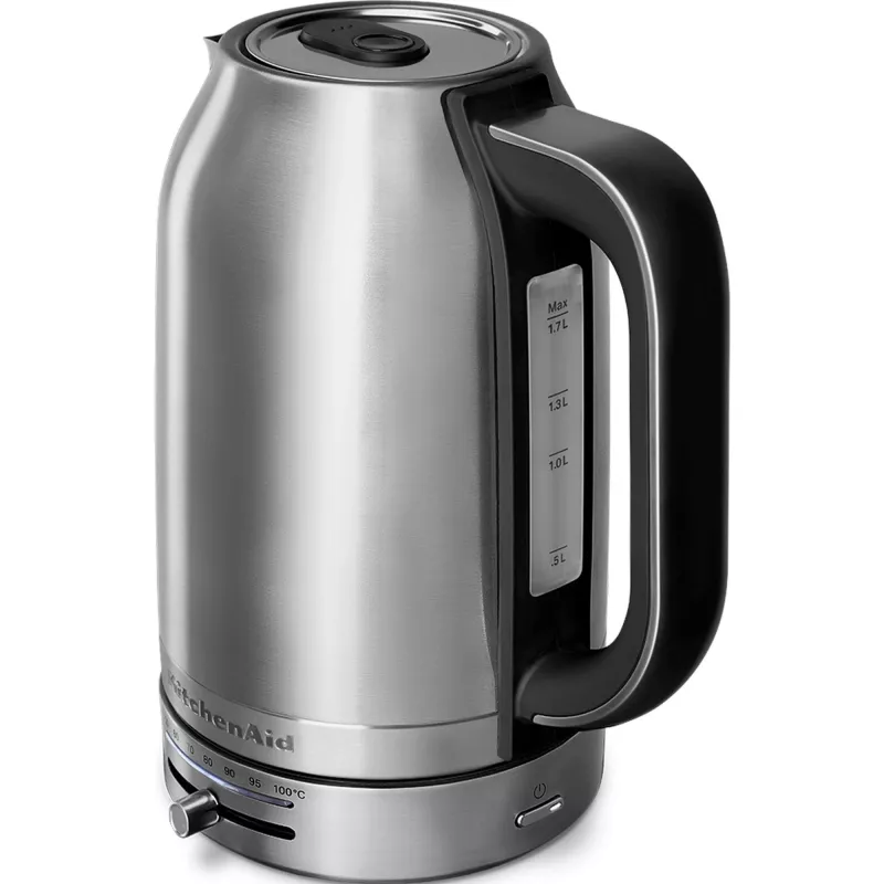 KitchenAid 5KEK1701ESX bollitore 1,7 l 2400 W nero, acciaio inox