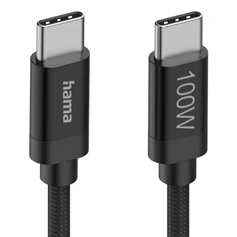 Hama Fabric cavo USB USB 2.0 1,5 m USB C nero