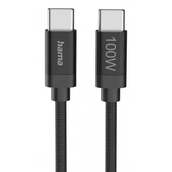 Hama Fabric cavo USB USB 2.0 3 m USB C nero
