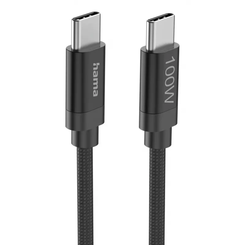 Hama Fabric cavo USB USB 2.0 3 m USB C nero