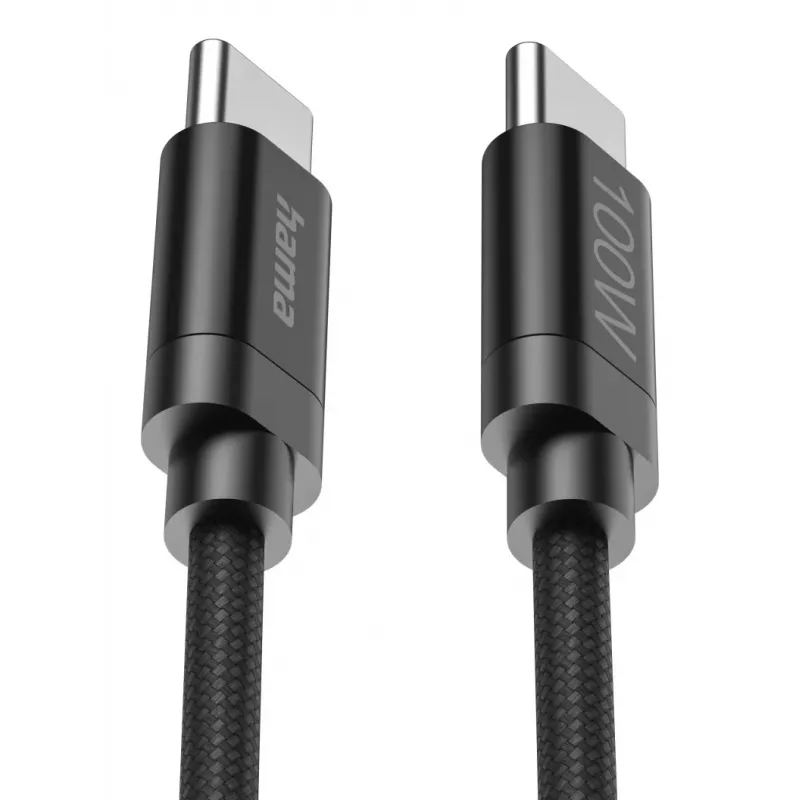 Hama Fabric cavo USB USB 2.0 3 m USB C nero